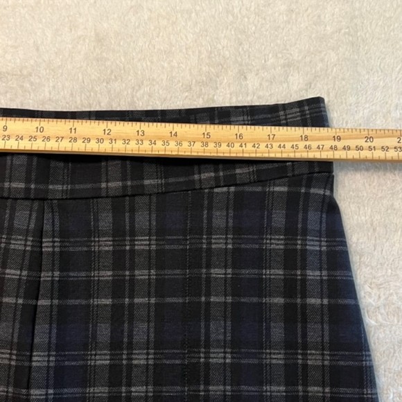 Signature Slimming by Christopher & Banks Black Gray Plaid Stretch Pants Size XL - Picture 8 of 10